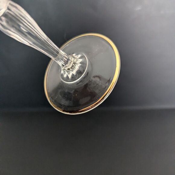 Royal Crystal Rock Aurea Gold rim champagne flute replacement - Picture 4 of 8